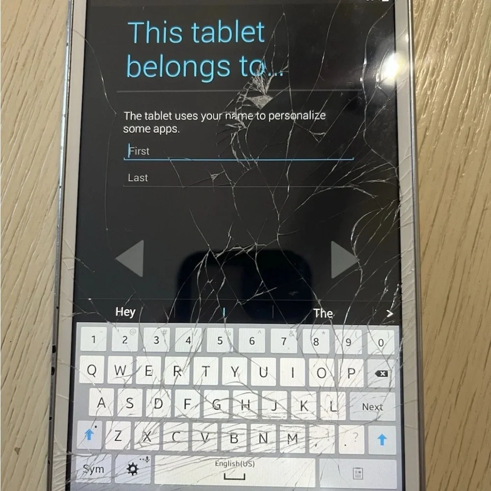 Samsung Galaxy Tab 4 sm-t230nu Does Work But Has Cracked Screen
